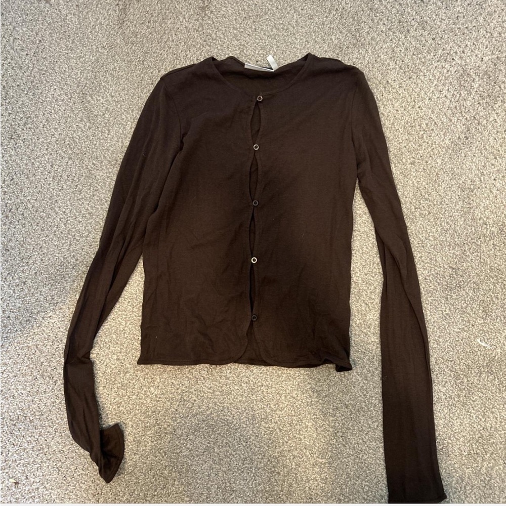 ASOS Dark Brown Button Down Shirt